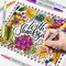 18 Assorted Color Permanent Markers,Fine Point Art Marker Pens Set for Adult Coloring Marking Doodling Painting on Plastic,Glass,Stone